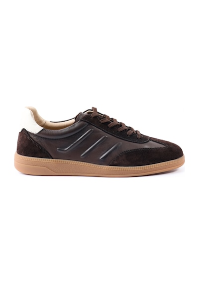 Tuna Hakiki Deri Kahverengi Erkek Sneaker - S2931 Kahverengi