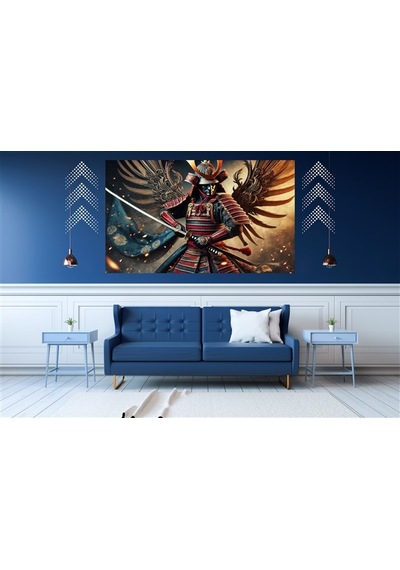 Ti-play Dışardan Gelen 60x90cm Modern Samuray Pvc Çerçevesiz Tablo