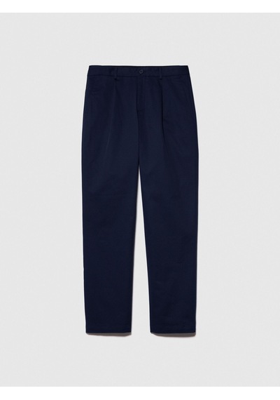Sisley %100 Pamuk Önü Pileli Dar Paça Pantolon Erkek Lacivert Pantolon - 324p4fbhsf03u