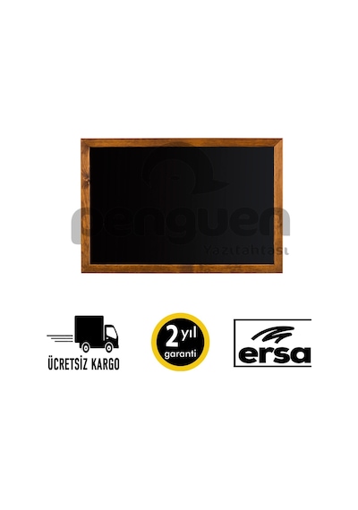 Penguen Ahşap Çerçeve Kara Tahta 30X45 (Tebeşir Tahtası)
