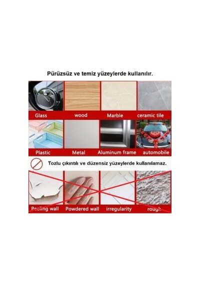 60 Parça Kolay Açılır Güçlü Çift Taraflı Bant 18mmx50mm 18cmx50cm