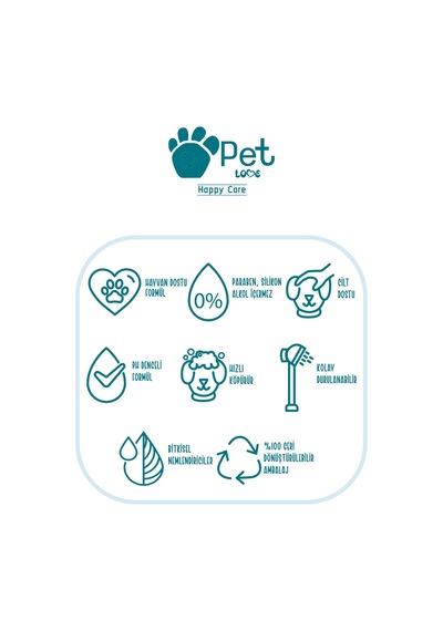 4 Adet Petlove Şampuan Çilek 250ml