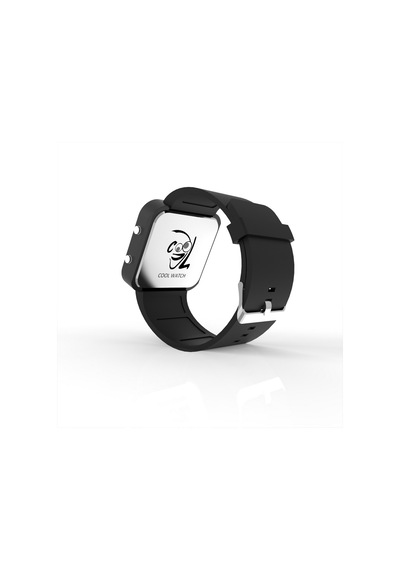 Cool Watch Saat - Siyah Led Kasa - Siyah Kayış Unisex Pembe