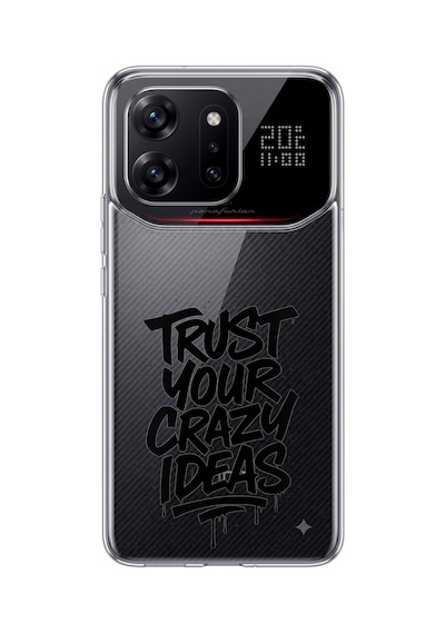 Infinix Note 60 Ultra Uyumlu Crazy Trust Baskılı Silikon Kılıf Renkli