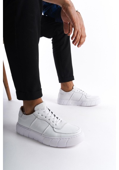 Mubiano Hakiki Deri Erkek Spor Ayakkabı & Sneaker Beyaz -mbkry650-b Beyaz