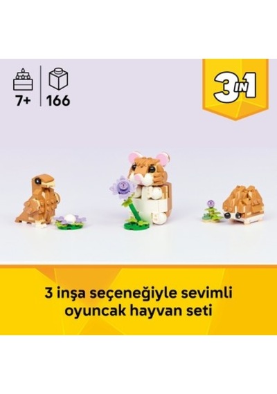 Lego 7+ Yaş İçin Hamster Temalı Yaratıcı Oyuncak Seti