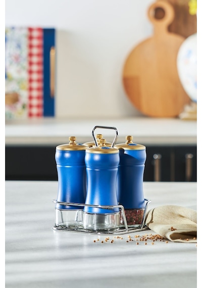 Karaca  Blue Berry 5 Parça Cam Baharat Takımı