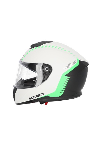 Acerbis Krapon 22-06 Kask Beyaz Yeşil Beyaz - Yeşil