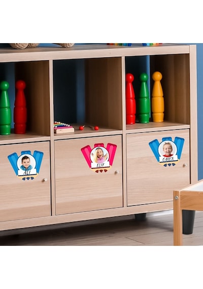 Öğrenci Yaka Ve Dolap İsim Kartları 001 40'lı Paket