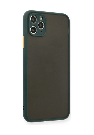 İphone 11 Pro Max Kılıf Montreal Silikon Kapak - Yeşil Çok Renkli