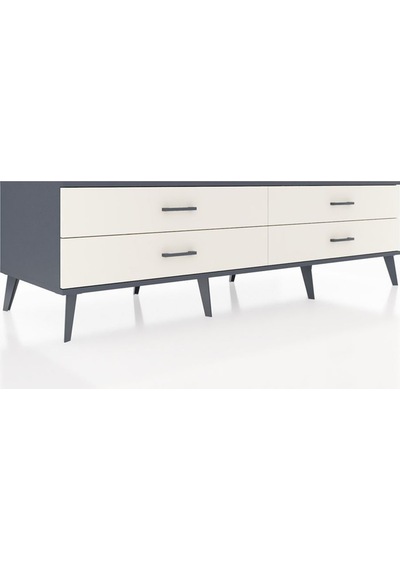 Kronos Tv Ünitesi 4 Çekmeceli 176x59x51 Antrasit-antrasit/aytaşı Antrasıt/aytası Kronos Tv Ünitesi 4 Çekmeceli 176x59x51 Antrasit-antrasit/aytaşı Antrasıt/aytası