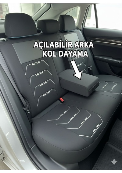 Oto Koltuk Kılıf Bej Siyah