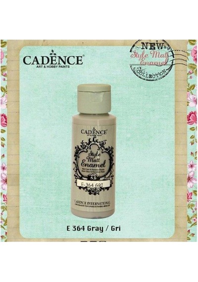 Style Matt Enamel Cam & Porselen Boyası 59 Ml. E-364 Gri Diğer