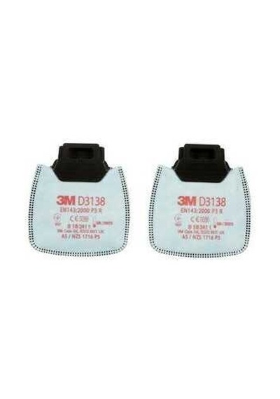 3M D3138 P3 Secure Click Toz Filtresi (1 Çift)