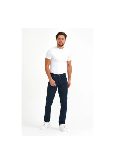 Digital Jeans Normalkesim Fermuarlı Genişpaça Yüksekb Açık Lacivert Açık Gri