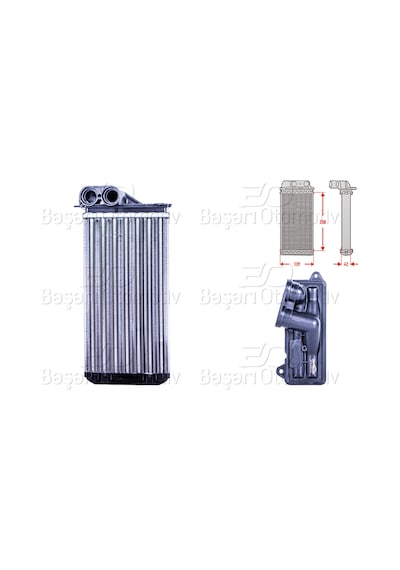 Kalorıfer Radyatoru Mekanık Mtat 250x139x42 Mm -ah245000s- Cıtroen C2 C3 1.4 1.6hdı 16v 2003