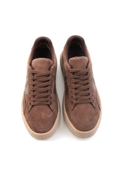 Bambi Kahve Süet Kadın Sneaker K01791073872 Kahve Rengi
