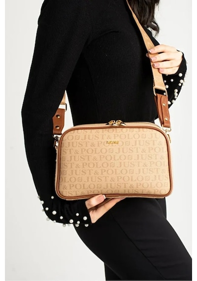 Just Polo Kadın Günlük Kullanıma Uygun Su Geçirmez Lüks Ve Şık Omuz Çantası Shoulder Bag Kum - Taba