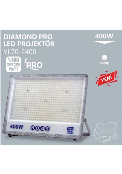 Noas Smd Dıamond Pro Led Projektör 400w Beyaz Işık 6500k