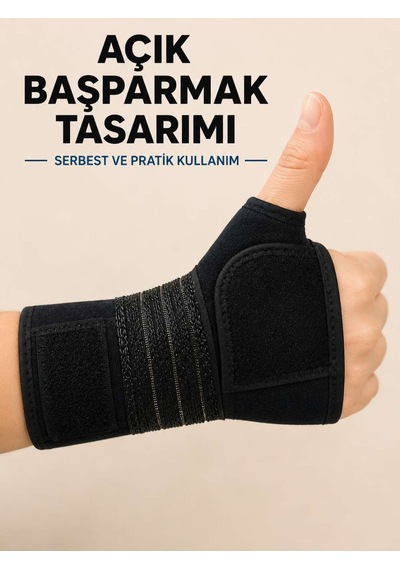 Avuç İçi Destekli El Bilekliği Metal Destekli Ayarlanabilir Bilek Ateli Diğer