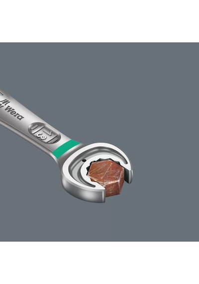 Wera 6001 Joker Switch Açık Ağız Cırcırlı Kombine Anahtar, Yön Mandallı, İnç, 9/16" X 187 Mm