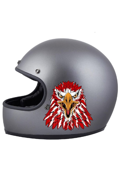 Türk Kartalı Sticker, Kartal Başı, Kırmızı Beyaz Kartal Sticker, Beşiktaş Sticker 00944 40x40 Cm