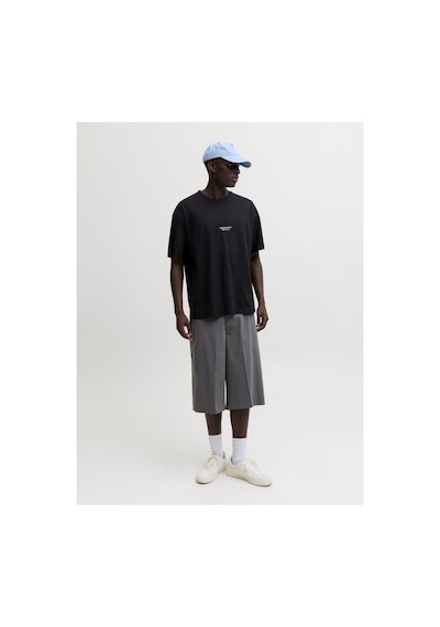 Jack & Jones Jcosolana Checkered Sırtı Baskılı Tişört 12296270 Beyaz
