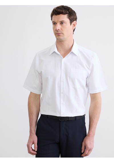 Lcw Busıness Beyaz Regular Fit Erkek Basic Gömlek
