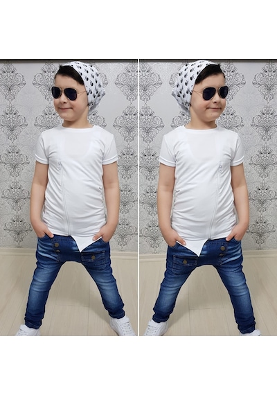 MODAVALS FERMUAR DETAYLI 3 PARÇA ERKEK ÇOCUK KOT TAKIM