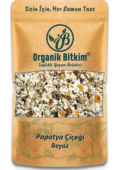 Organik Bitkim Papatya Çiçeği (Beyaz Papatya) 250 G
