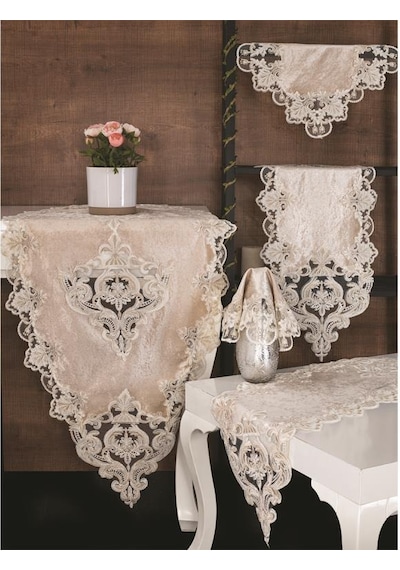Miray Kadife Salon Takımı 5 Parça