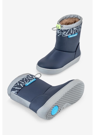 Hopfrög Rain Boots Süper Mat Lacivert Suya Ve Soğuğa Dayanıklı Barefoot Çocuk Botu Lacivert