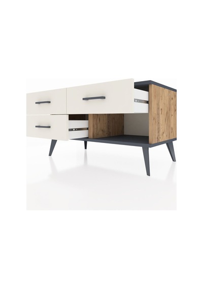 Hyperion Şifonyer 3 Çekmeceli 88x44x48 Çam-antrasit/aytaşı Antrasit/aytaşı Hyperion Şifonyer 3 Çekmeceli 88x44x48 Çam-antrasit/aytaşı Antrasit/aytaşı