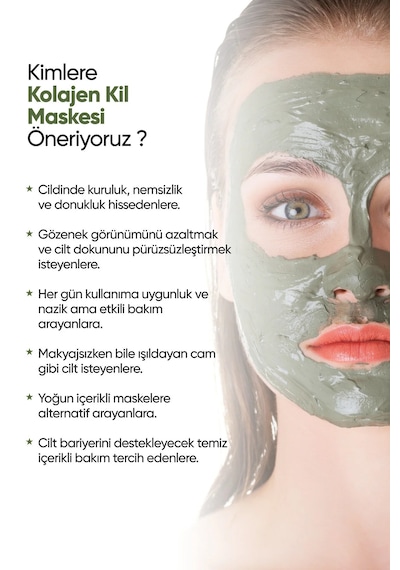 Collagen Life Akne Ve Siyah Nokta Karşıtı Kolajenli Kil Maskesi 125gr