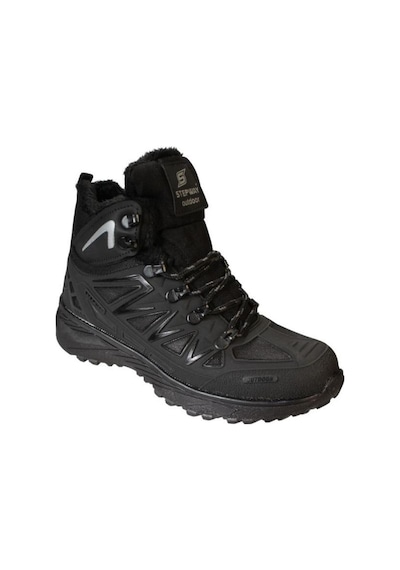 Yazkış Siyah Haki İçi Kürklü Bağcıklı Termo Taban Soğuya Kışa Dayanıklı Outdoor Bilekli Bot 001
