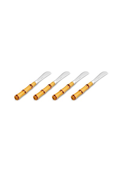 Emsan Bamboo 4'lü Tereyağ Bıçağı Kahverengi