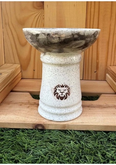 Liger Phunnel Tek Delikli Nargile Lülesi / Alacalı Beyaz