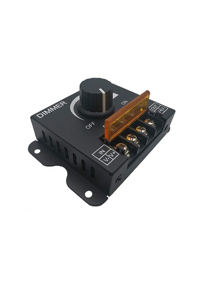Dimmer Dc 12v-24v 30a Led Işık Bandı Regülatörü Led Şeritler İçin Işık Kontrolü Siyah Karartma Cihaz