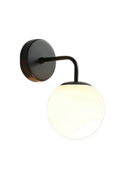 Ryslight Siyah Modern Opal Camlı Dekoratif Rustik Duvar Aplik-rys9019026