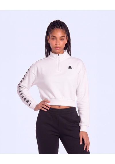 Kappa 222 Banda Mines Kadın Beyaz Regular Sweatshirt