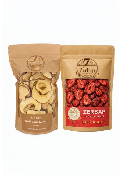 Doğal Lezzetler Sade Elma Kurusu & Çilek Kurusu 2'li Avantaj Seti 2 X 100 G 200 G