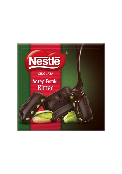 Nestlé Classic Antep Fıstıklı Bitter Çikolata 60 G 3'li Ekonomik Paket - 3 Adet Tarı