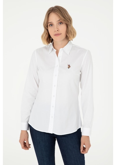 U.s. Polo Assn. Kadın Beyaz Gömlek Basic 50295710-vr013 Beyaz