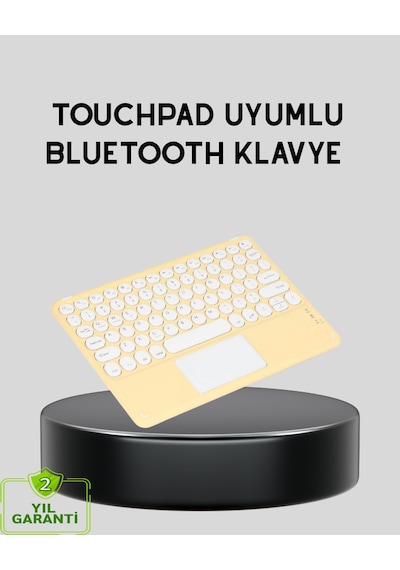 Bluetooth Kablosuz Klavye İnce Slim Model, Tablet Ve Akıllı Tv Uyumlu, Sessiz Tuşlu Taşınabilir Klavye