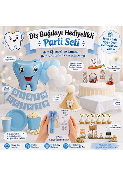 Diş Buğdayı Hediyelikli Parti Seti 8 Kişilik Diş Partisi Süsleri Kişiye Özel Diş Buğdayı Konsepti Diş Çıkarma Parti Malzemeleri Masa Süsleme Seti Balon Banner Ayaklı Pano Hediyelik Kürdan Mavi Diş Buğdayı Hediyelikli Parti Seti 8 Kişilik Diş Partisi Süsleri Kişiye Özel Diş Buğdayı Konsepti Diş Çıkarma Parti Malzemeleri Masa Süsleme Seti Balon Banner Ayaklı Pano Hediyelik Kürdan Mavi