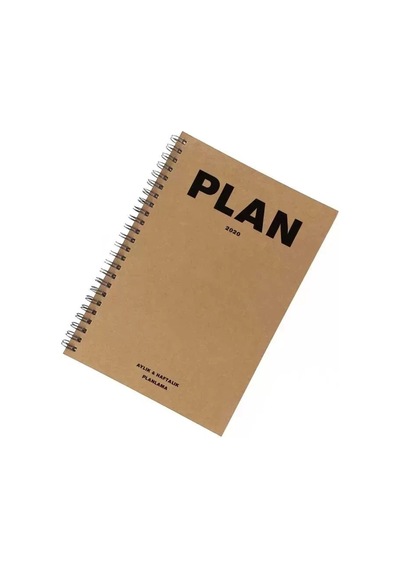 2027 Tarihli Ajanda - Haftalık Planlayıcı Sümen - A5 Boy Kraft Kapak Çok Renkli