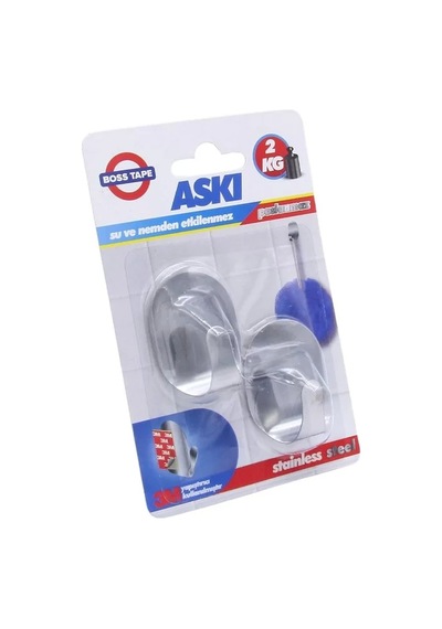 Boss Tape 4149 Paslanmaz Küçük Askı 2li Blister