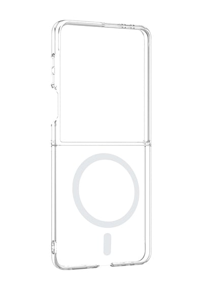 Samsung Galaxy Uyumlu  Z Flip 8 Kılıf Magsafe Kamera Ve Lens Korumalı Sert Pc Lüx Kapak Şeffaf
