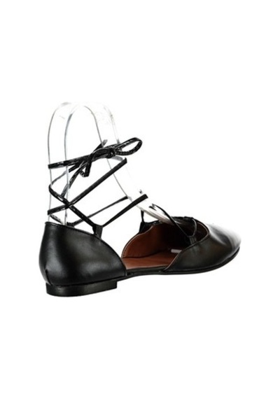 Fox Shoes Siyah Kadın Babet B726047209