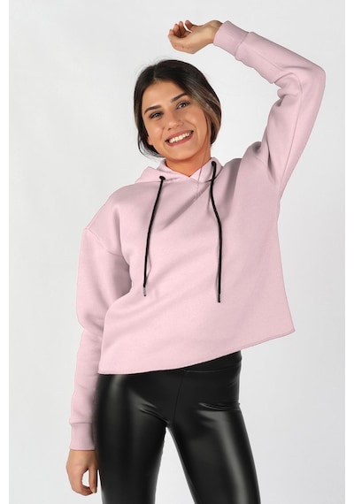Balins Kadın Kapüşonlu Sweatshirt Pembe Çok Renkli